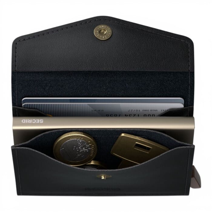 Secrid Envelope Original Black pelle liscia
