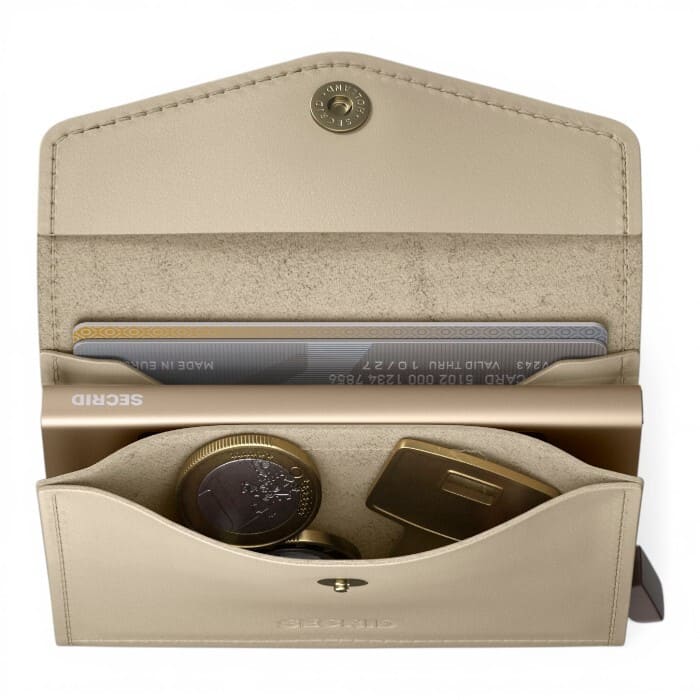 Secrid Envelope Original Latte pelle liscia