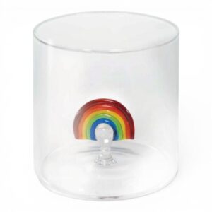 Bicchiere WD Lifestyle borosilicato arcobaleno