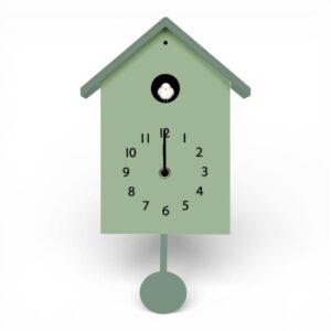 Orologio a cucù verde WD Lifestyle con pendolo