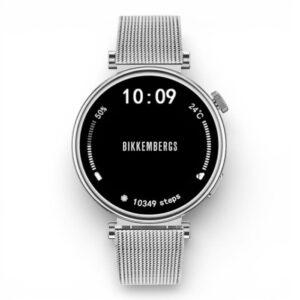 Smartwatch Bikkembergs Grace silver con cinturino meshband in acciaio
