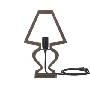 Lampada da tavolo Arti & Mestieri Silhouette Piccola Fango