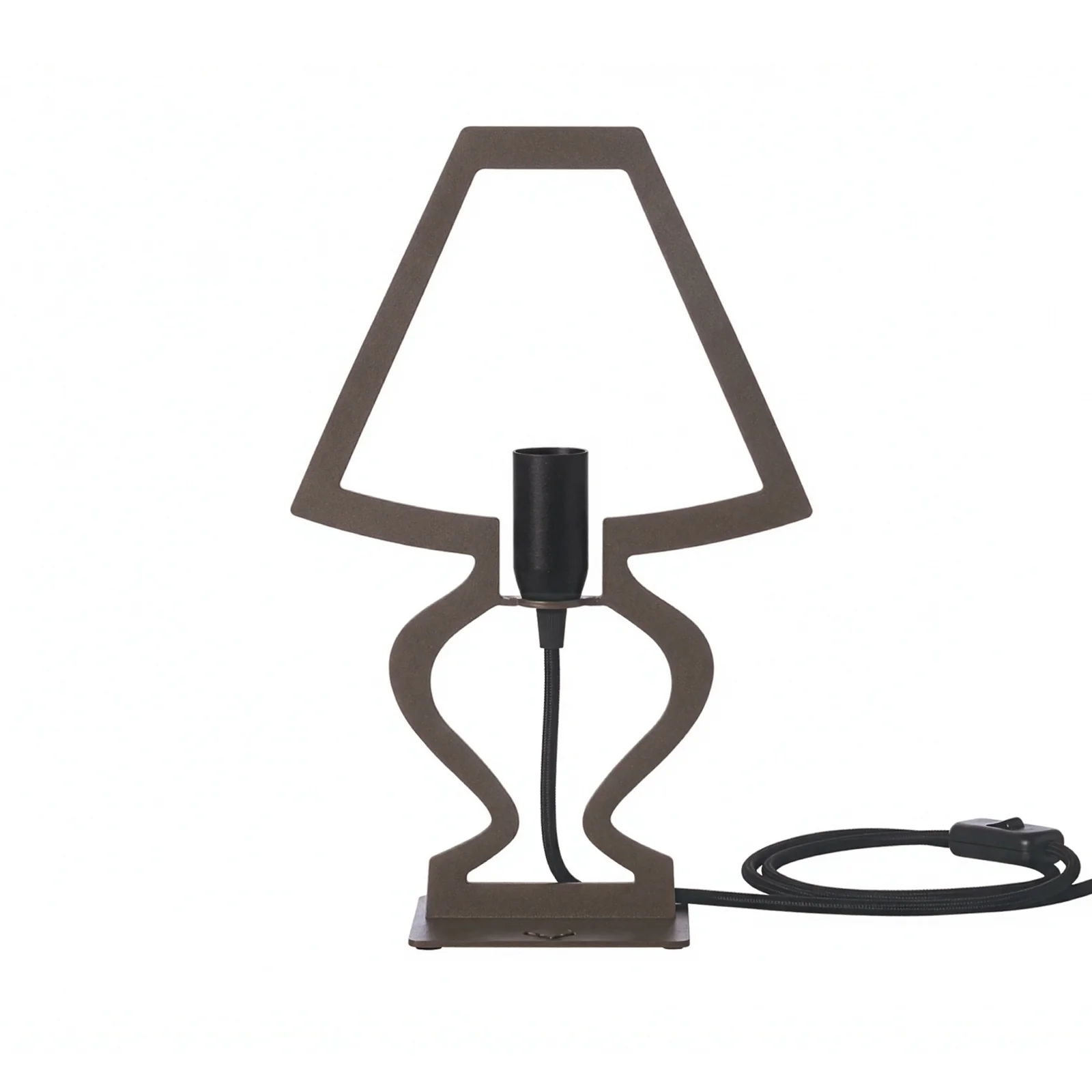 Lampada da tavolo Arti & Mestieri Silhouette Piccola Fango