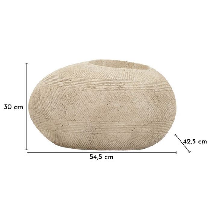 Porta vaso Mauro Ferretti Stone da esterno effetto pietra 54,5 cm