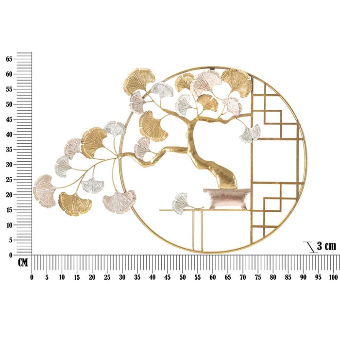 Pannello ferro Mauro Ferretti Nippon bonsai decorativo