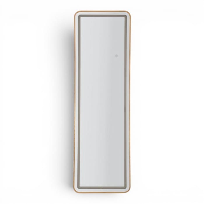 Specchio da terra Mauro Ferretti LED rettangolare cornice oro