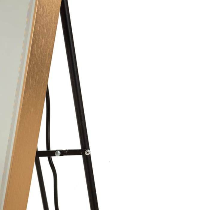 Specchio da terra Mauro Ferretti LED rettangolare cornice oro
