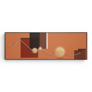 Quadro Mauro Ferretti Abstract tela con LED orizzontale