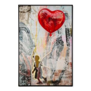 Quadro Mauro Ferretti Heart tela LED cuore 3D acrilico