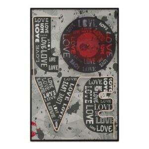 Quadro Mauro Ferretti Love tela LED scritta 3D