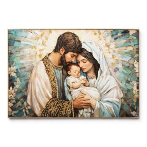 Quadro Mauro Ferretti Maternity tela laccata con cornice 60x90