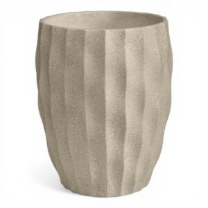 Vaso grande fibra argilla Onde Beige Fantin Argenti