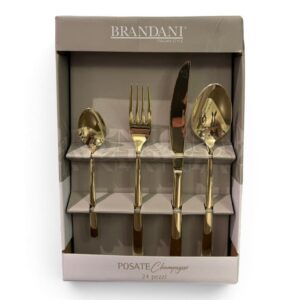 Set posate Goccia Brandani Champagne 24 pezzi