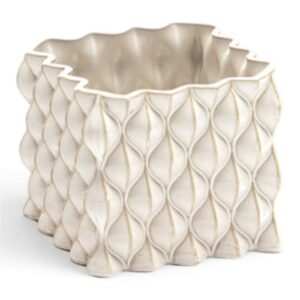 Vaso ceramica Waves Bianco Bruco