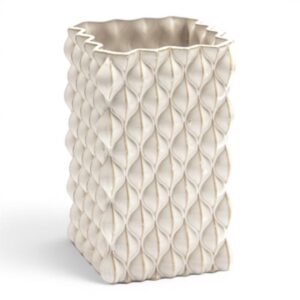 Vaso ceramica Waves Bianco alto Bruco