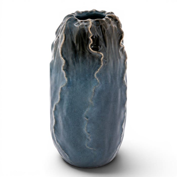 Vaso ceramica Lava Grigio Londra alto Bruco