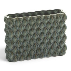 Vaso ceramica Waves Verde-Blu Matt Bruco