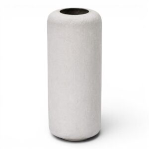 Vaso Metal Concrete Bianco alto Bruco