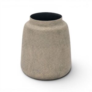 Vaso Metal Concrete Grigio Bruco