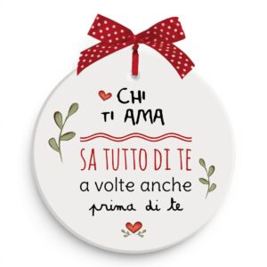 Formella decorativa Egan Pensieri e Parole Sa Tutto di Te in ceramica