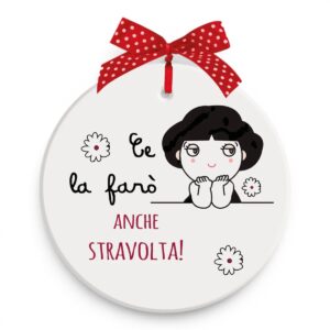 Formella decorativa Egan Pensieri e Parole Stravolta in ceramica