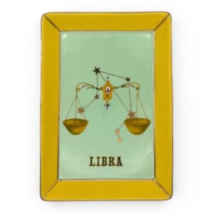 Piatto vuotatasche Bilancia Yvonne Ellen con segno zodiacale