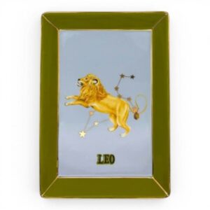 Piatto vuotatasche Leone Yvonne Ellen con segno zodiacale