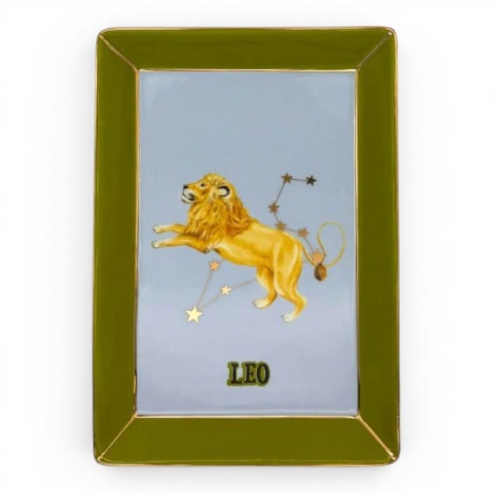 Piatto vuotatasche Leone Yvonne Ellen con segno zodiacale