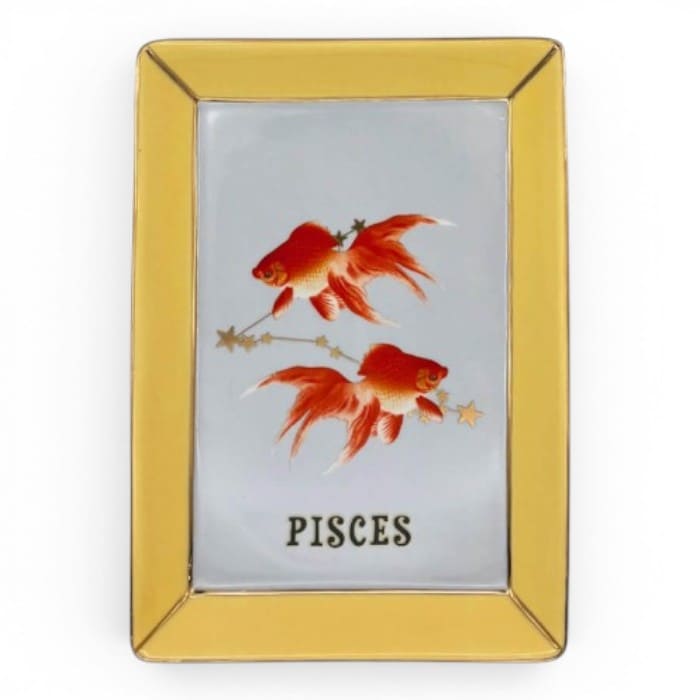 Piatto vuotatasche Pesci Yvonne Ellen con segno zodiacale