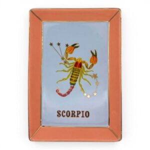 Piatto vuotatasche Scorpione Yvonne Ellen con segno zodiacale