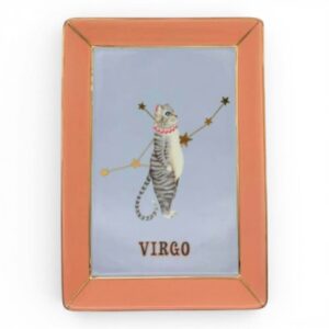 Piatto vuotatasche Vergine Yvonne Ellen con segno zodiacale