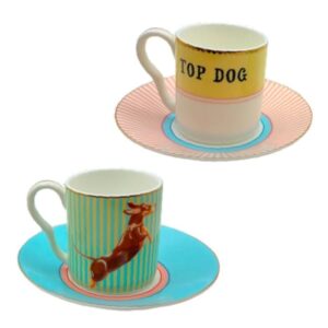 Set tazzine espresso Dog Yvonne Ellen con piattino