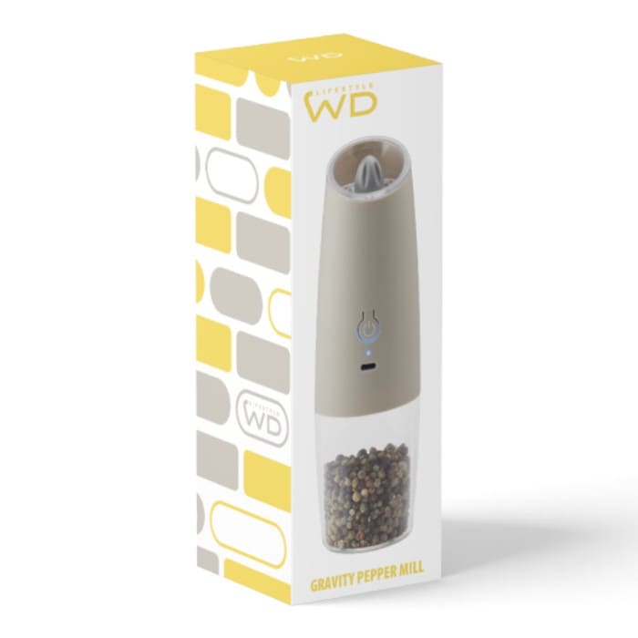Macinapepe a gravità WD Lifestyle ricaricabile USB-C Beige
