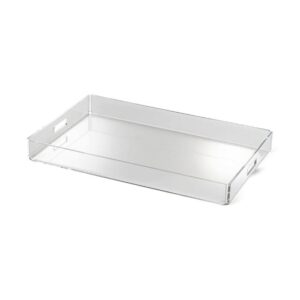 Linee Recanati Mediterranea vassoio rettangolare medio trasparente in metacrilato 29x45x5 cm