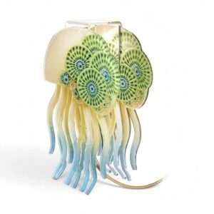Linee Recanati Meduse Luminose Lampada da Tavolo Bianco in metacrilato 26x13x36 cm