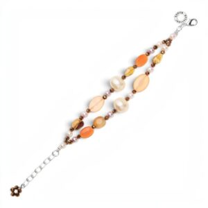 Ottaviani Bracciale con agata perle e cristalli