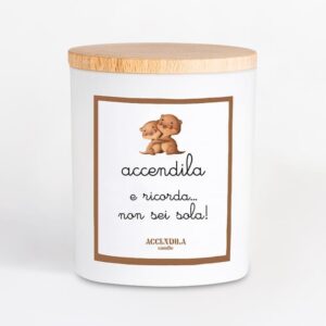 Candela Accendila Non Sei Sola Lampone Pesca e Mela Verde 200 g