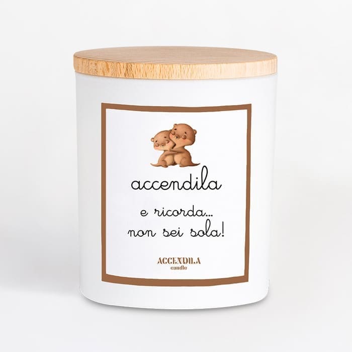 Candela Accendila Non Sei Sola Lampone Pesca e Mela Verde 200 g