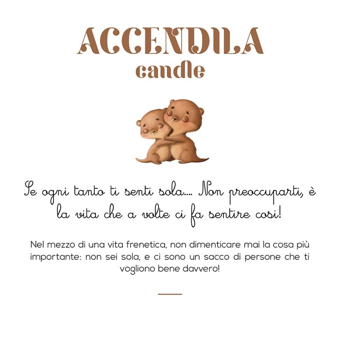 Candela Accendila Non Sei Sola Lampone Pesca e Mela Verde 200 g