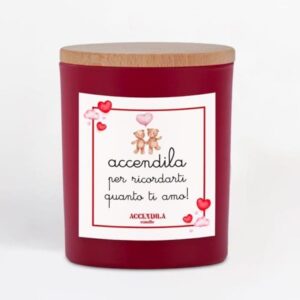 Candela Accendila Ti Amo Spicy Love 200 g con Love Ticket