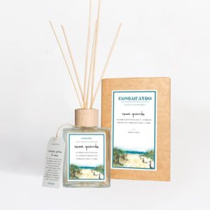 Come Quando profumatore ambiente Mare 200 ml Bergamotto e Pepe Nero con flacone in vetro e tappo in legno.
