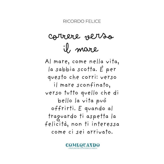 Come Quando profumatore ambiente Mare 200 ml Bergamotto e Pepe Nero con flacone in vetro e tappo in legno.